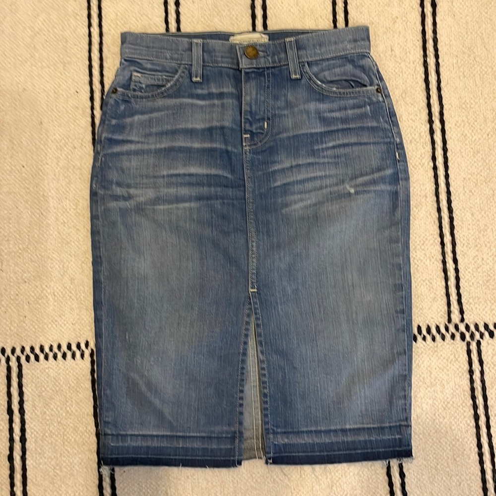 Current/Elliott Stiletto Pencil Jean Skirt